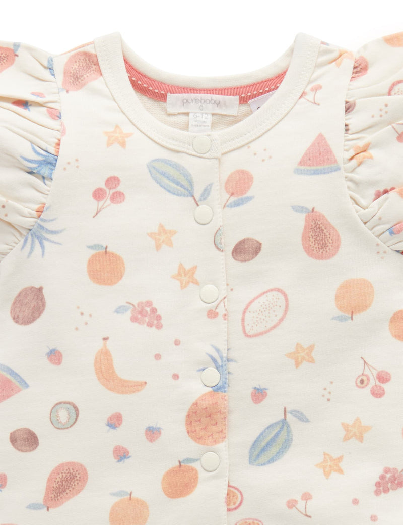 Fruit Salad Onesie - Tropical Fruits Print