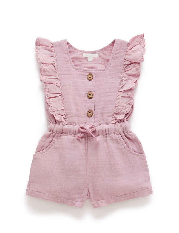 Ruffle Jumpsuit - Grape