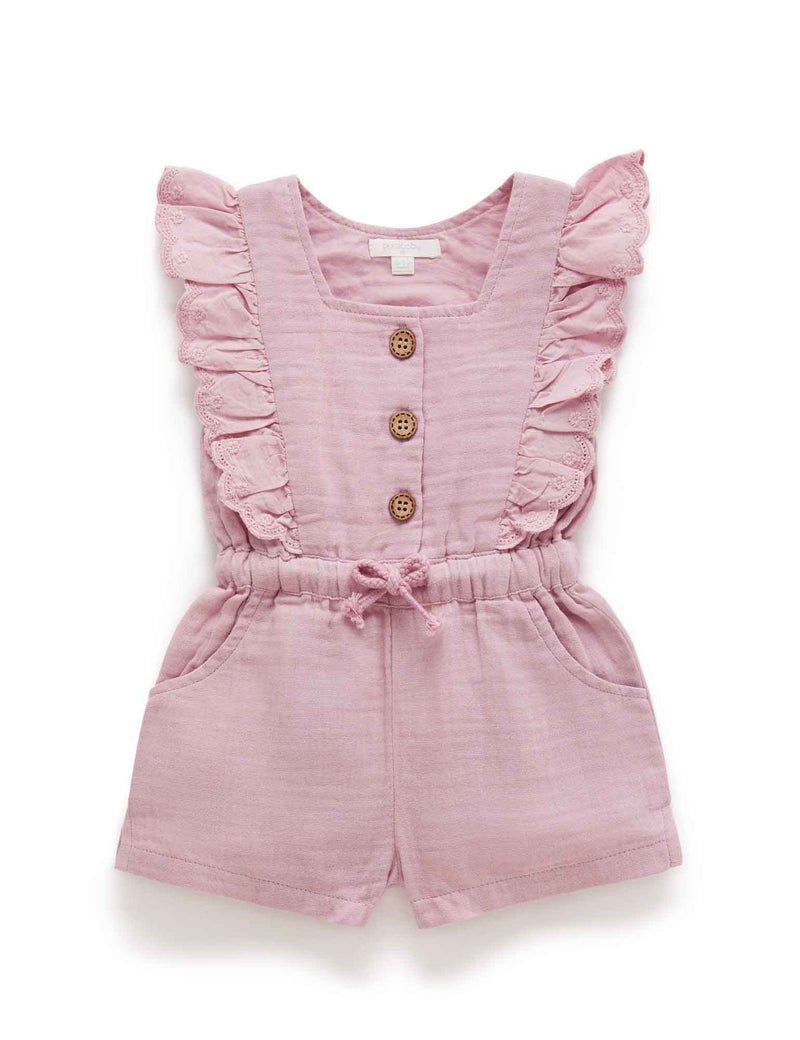 Ruffle Jumpsuit - Grape