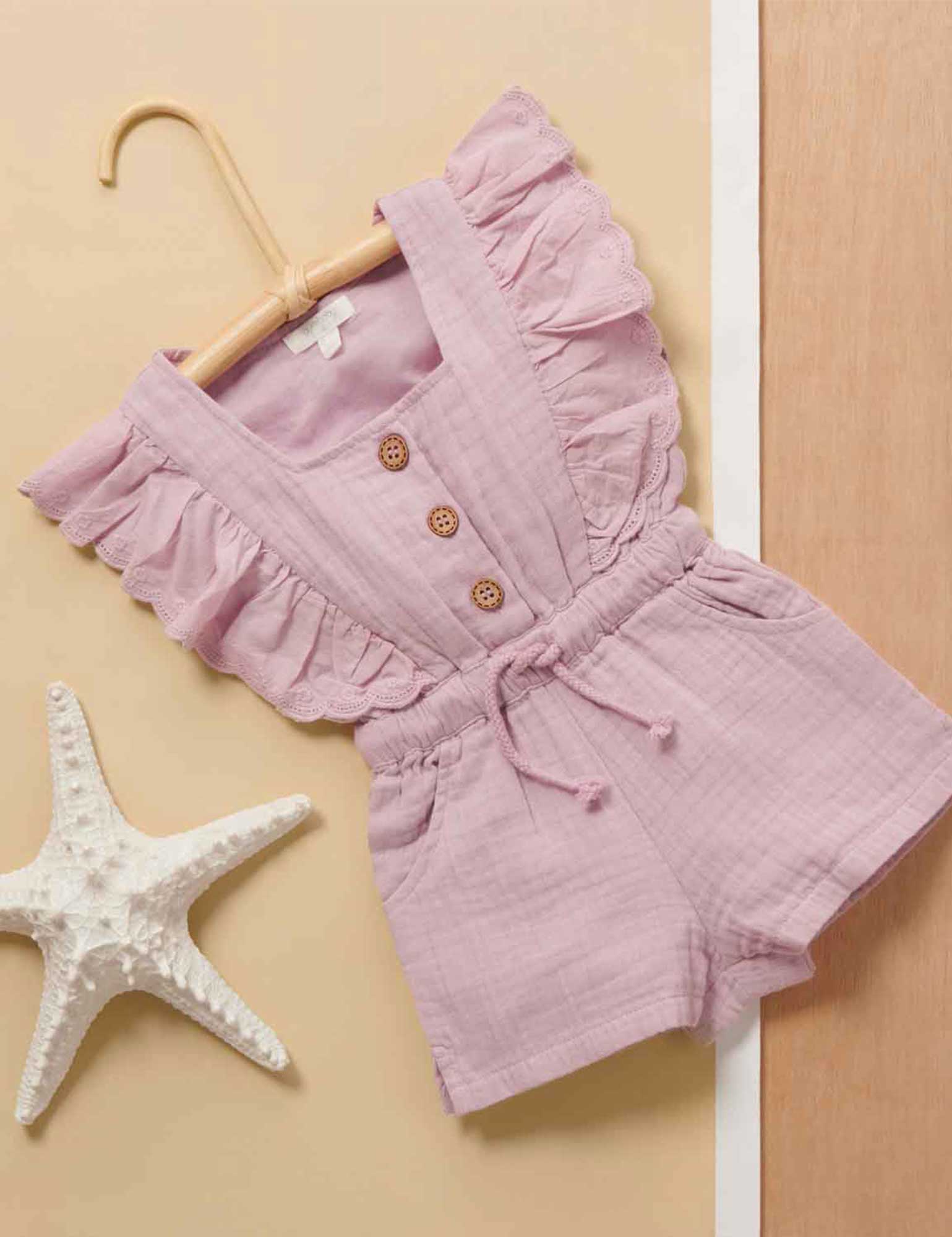 Ruffle Jumpsuit - Grape