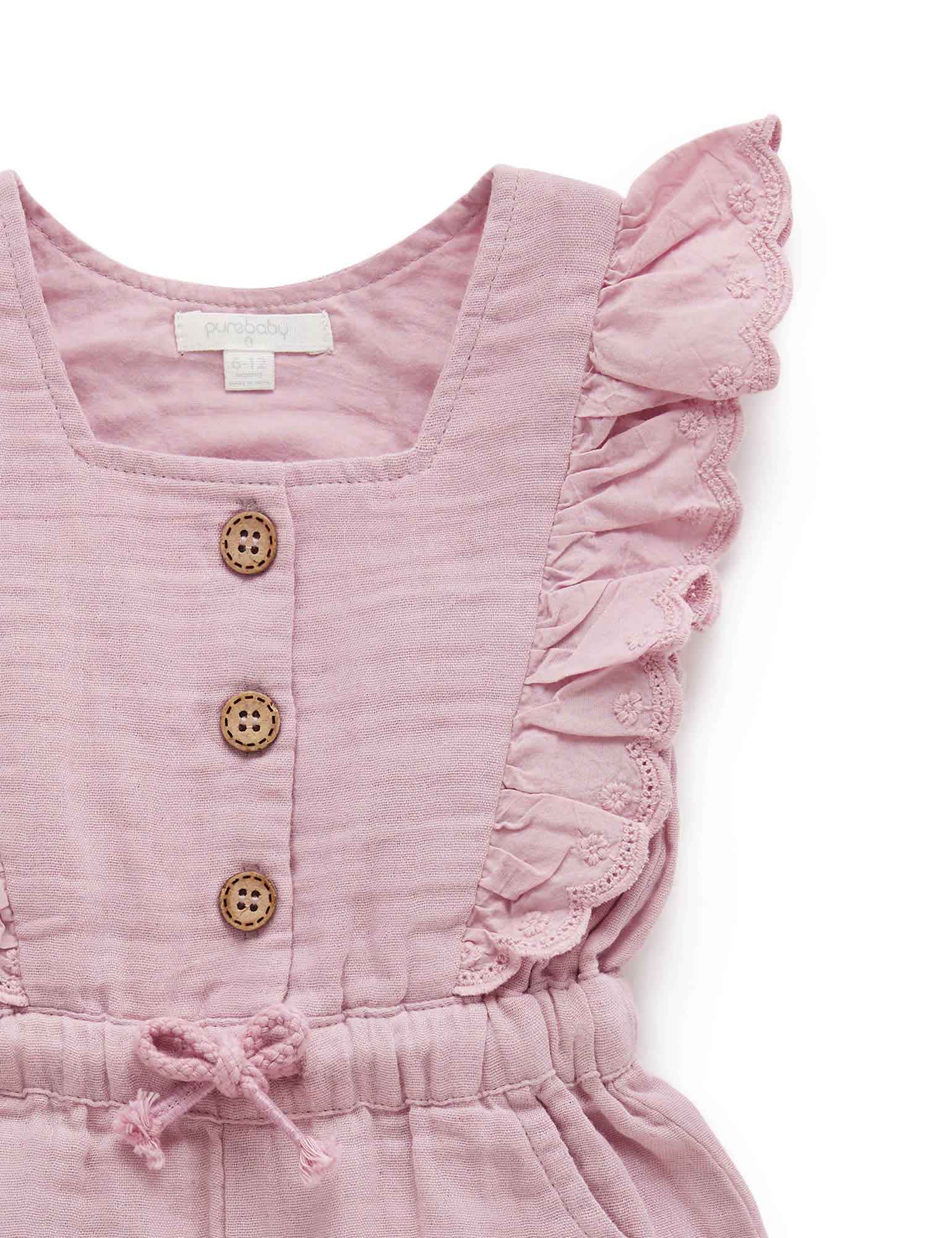 Ruffle Jumpsuit - Grape