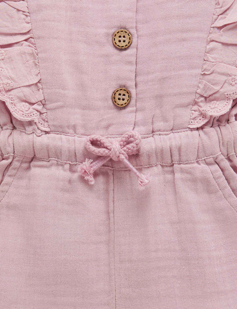 Ruffle Jumpsuit - Grape