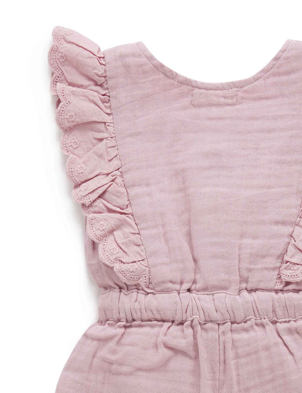 Ruffle Jumpsuit - Grape