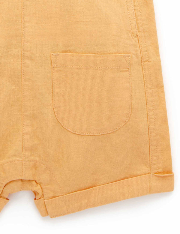 Linen Blend Overall - Pineapple