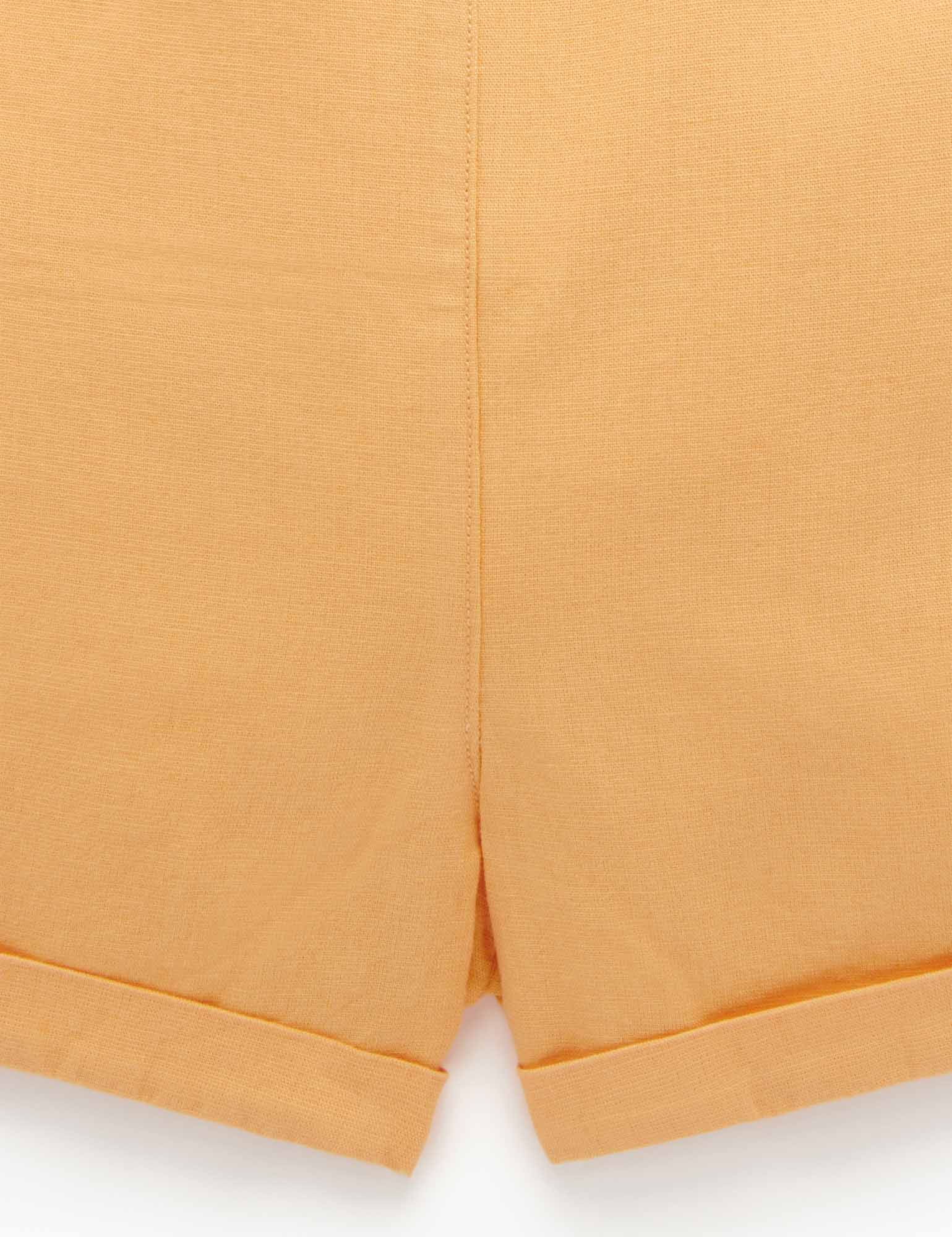 Linen Blend Overall - Pineapple