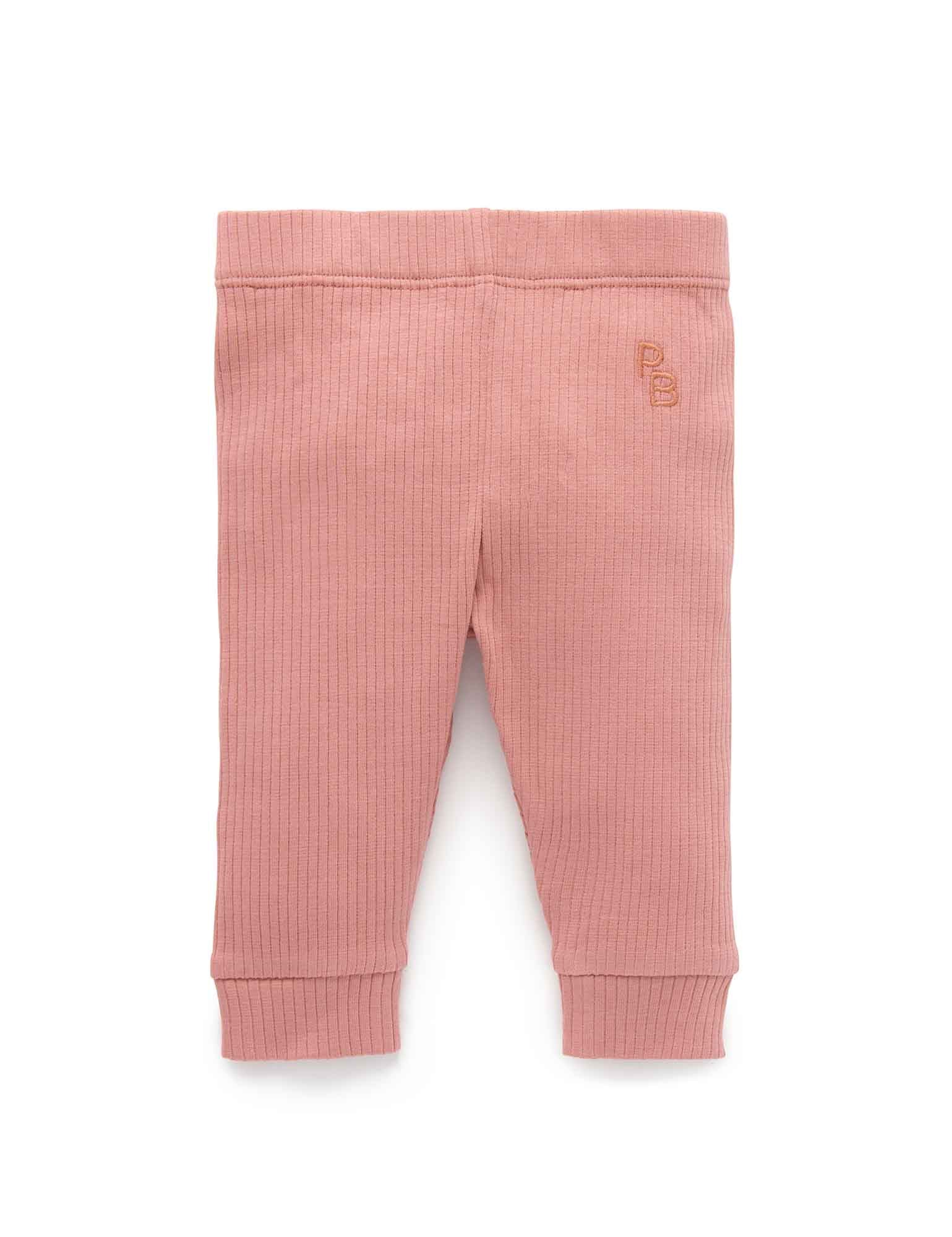 Rib Leggings - Crab Apple