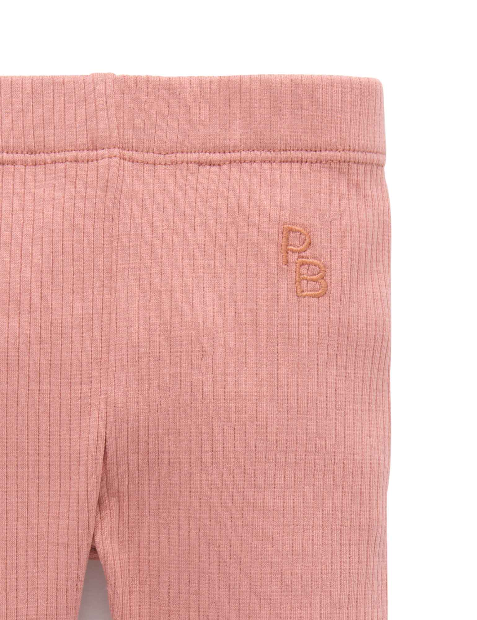 Rib Leggings - Crab Apple