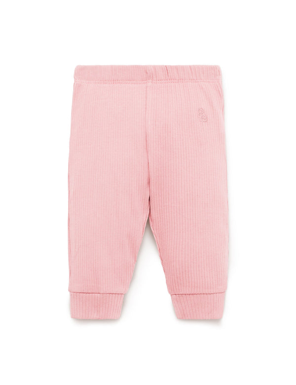 Rib Leggings - Dusty Rose