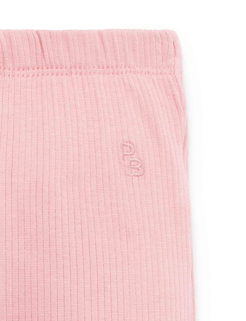 Rib Leggings - Dusty Rose