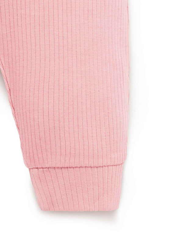 Rib Leggings - Dusty Rose