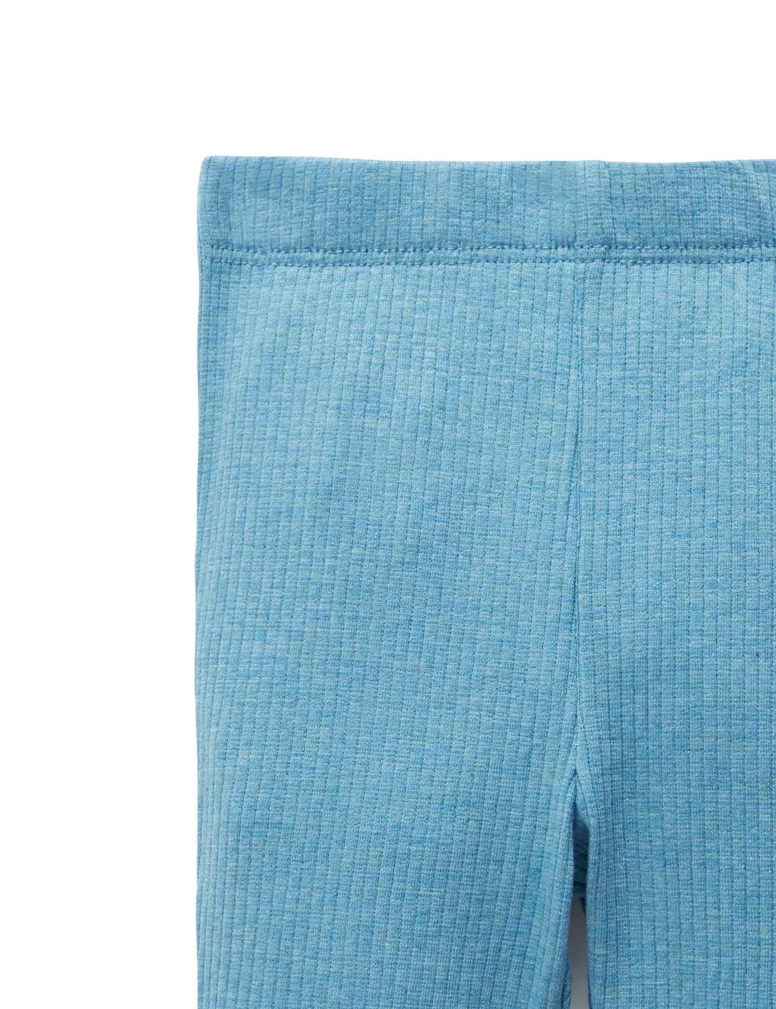 Rib Leggings - Lake Melange