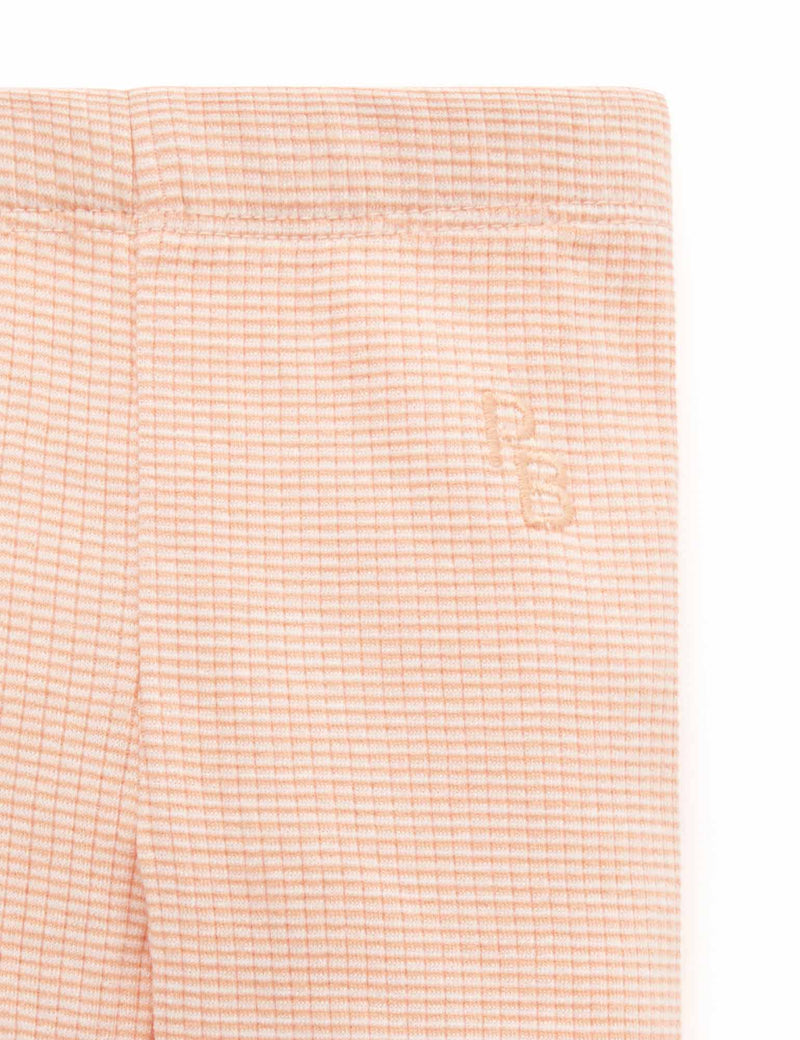Rib Leggings - Orange Stripe
