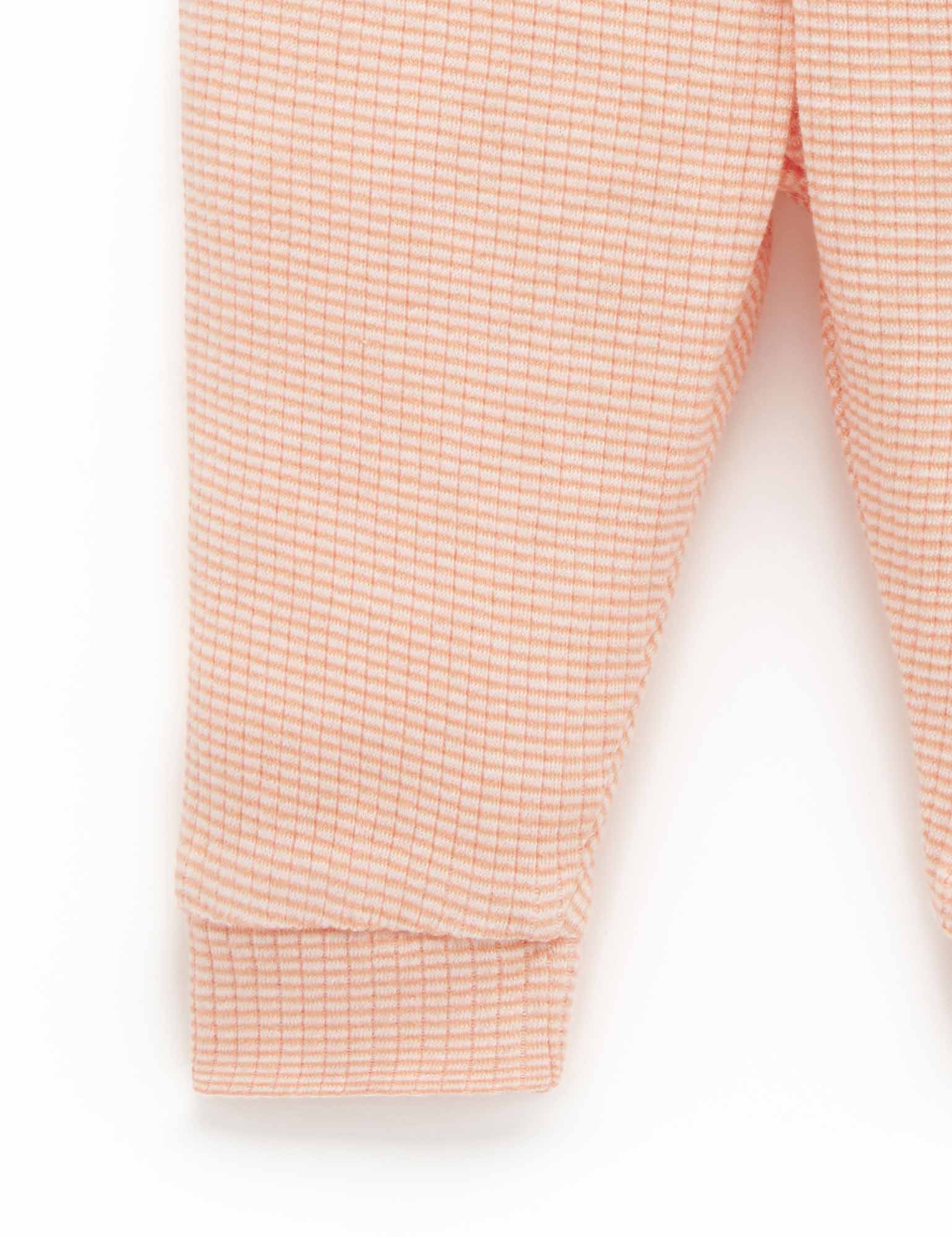 Rib Leggings - Orange Stripe