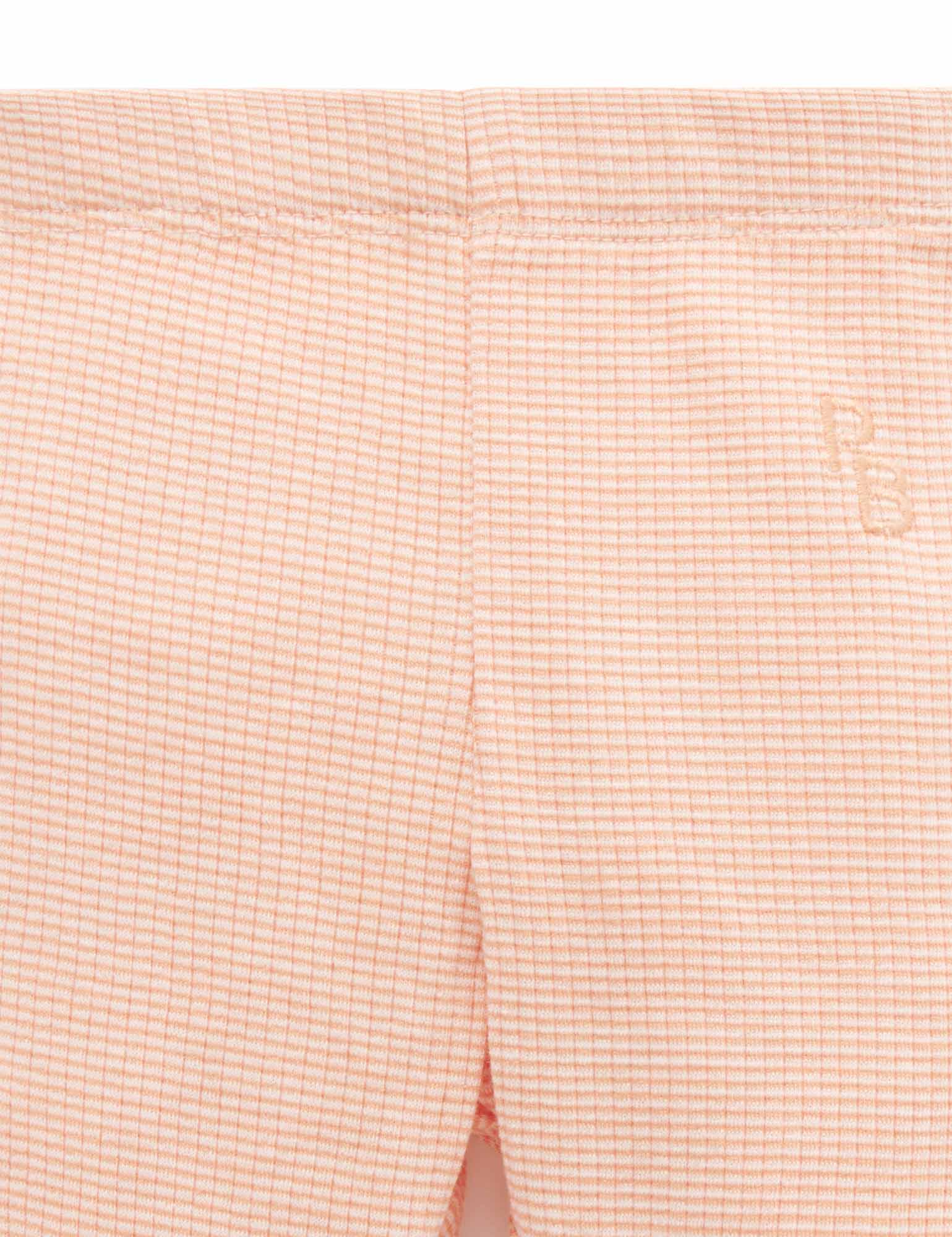 Rib Leggings - Orange Stripe
