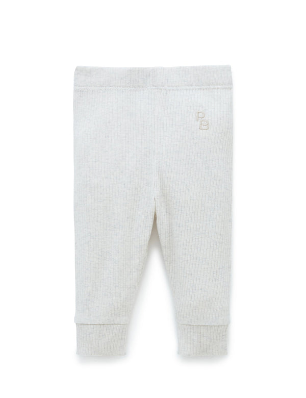 Rib Leggings - Wheat melange