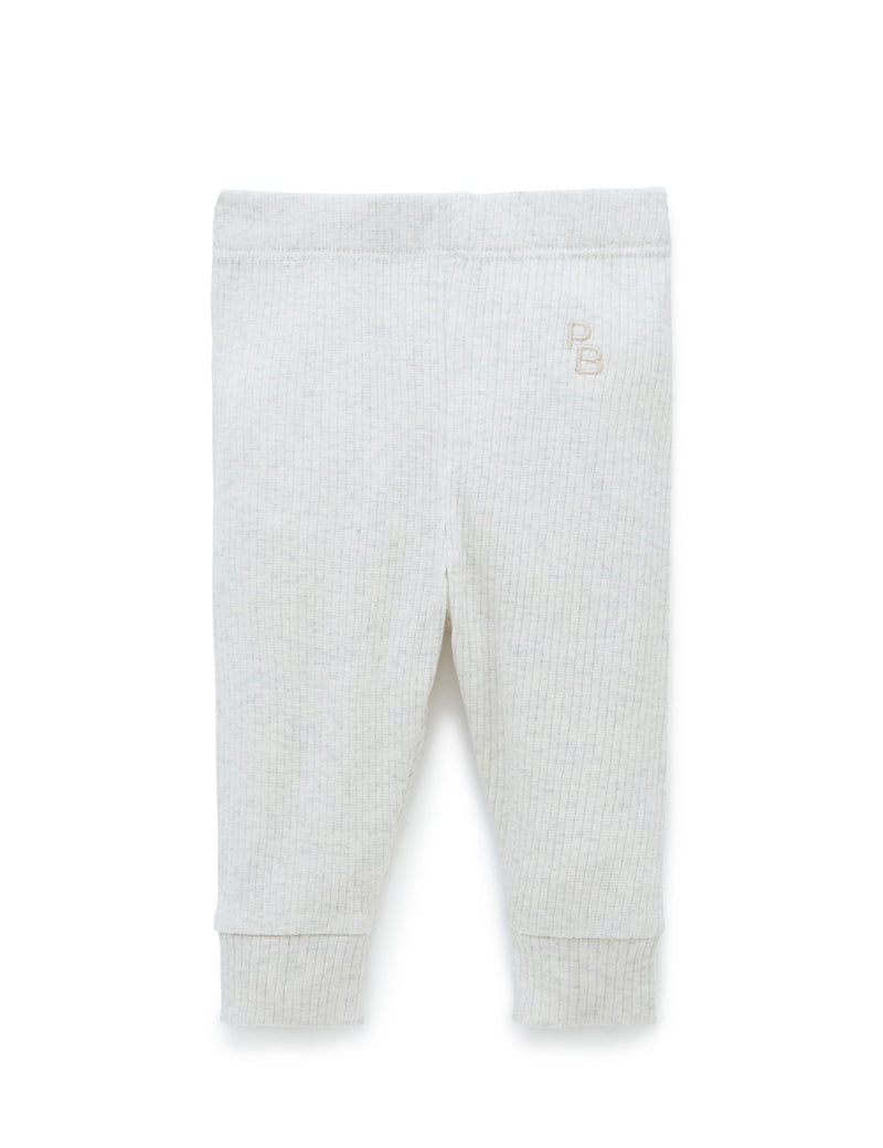 Rib Leggings - Wheat melange