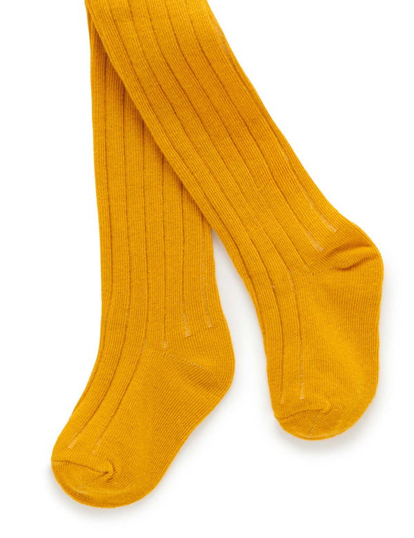 Rib Tights - Mustard