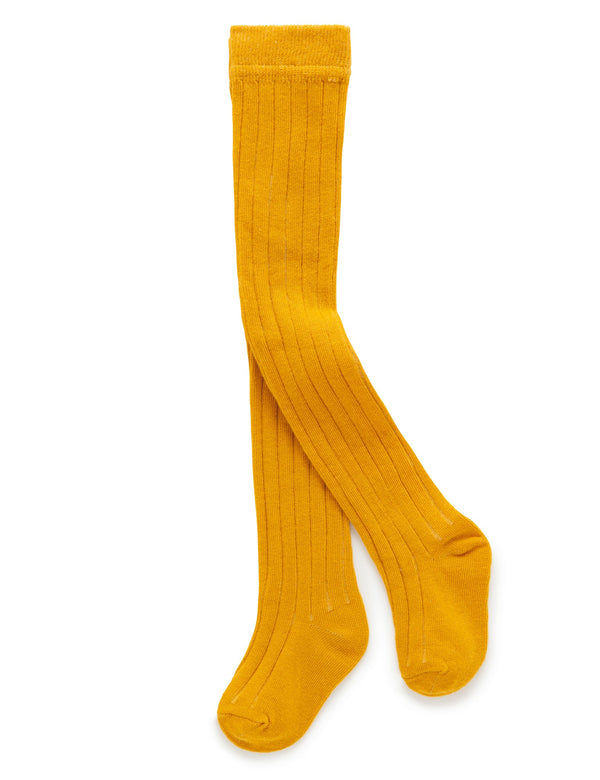 Rib Tights - Mustard