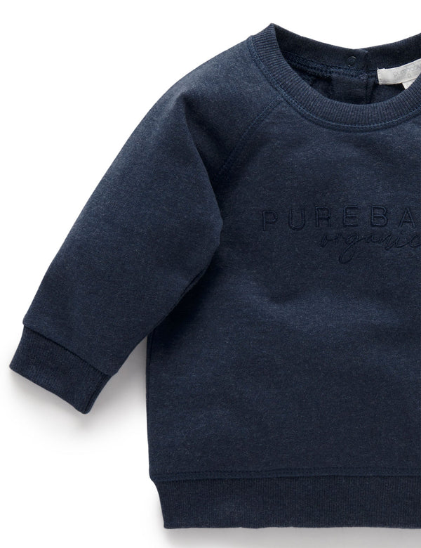 PB Logo Windcheater - Navy melange