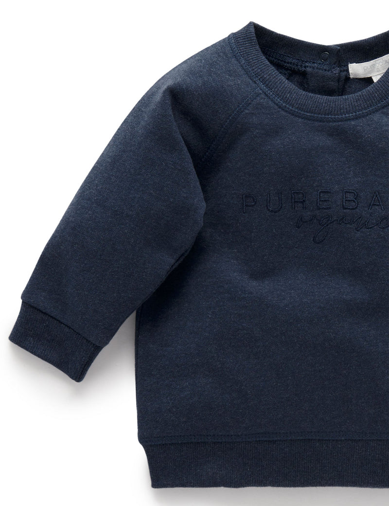 PB Logo Windcheater - Navy melange