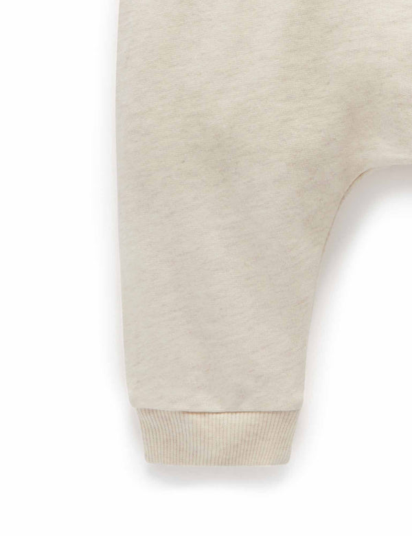 Slouch Track Pant - Wheat melange