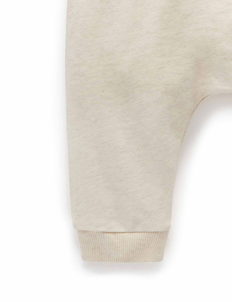 Slouch Track Pant - Wheat melange