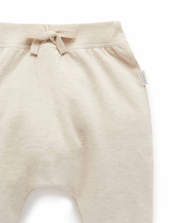 Slouch Track Pant - Wheat melange