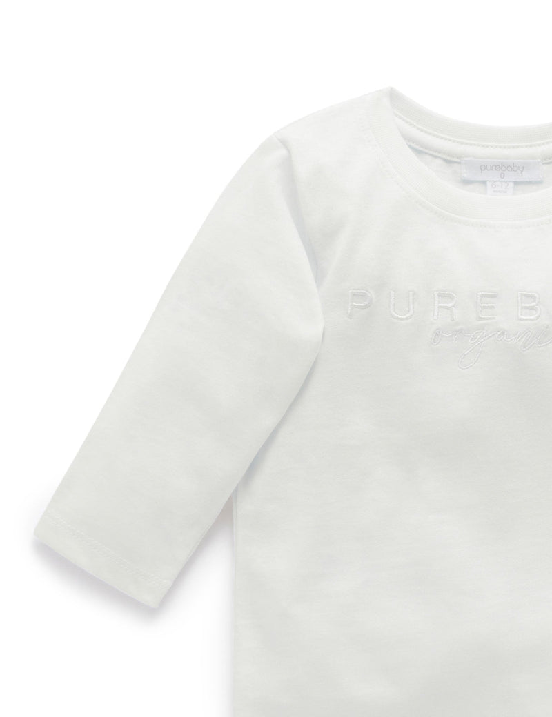 PB Logo L/Sleeve Tee - White