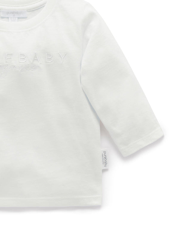 PB Logo L/Sleeve Tee - White