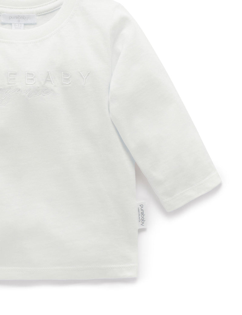 PB Logo L/Sleeve Tee - White