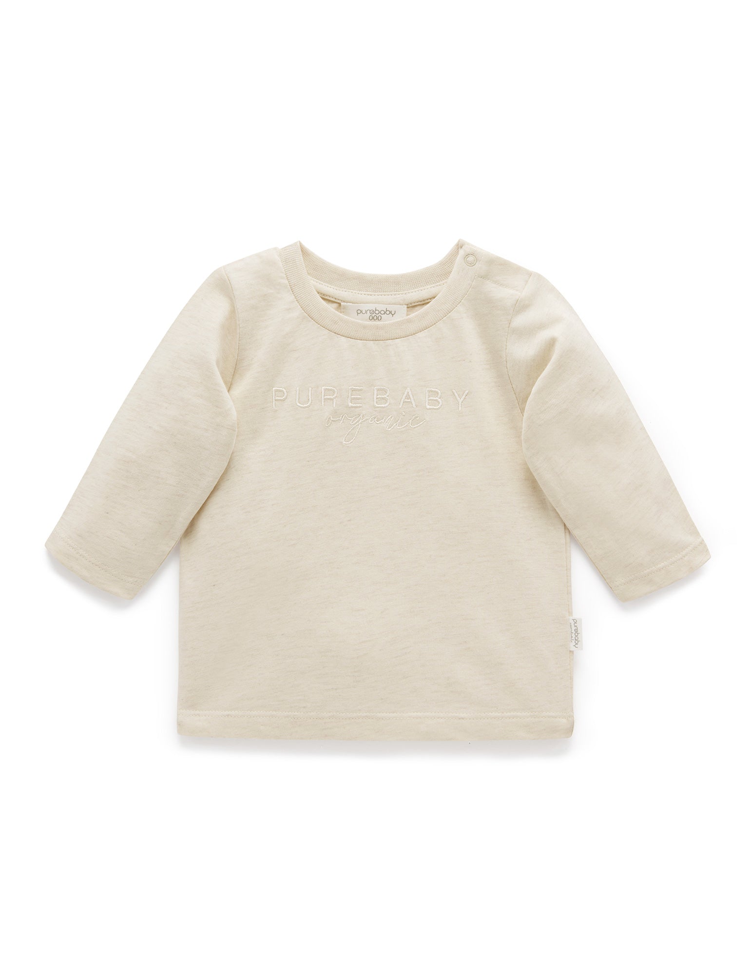 PB Logo L/Sleeve Tee - Wheat melange