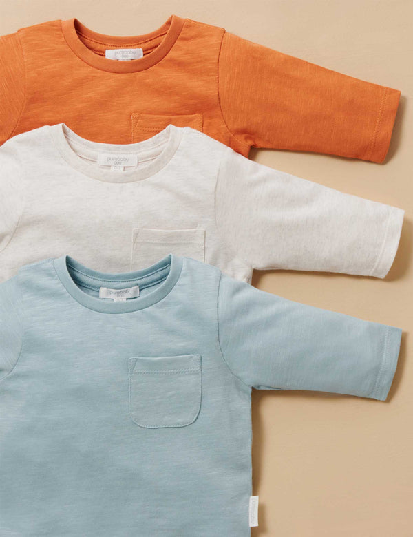 Basic L/slv Tee - Oat Melange