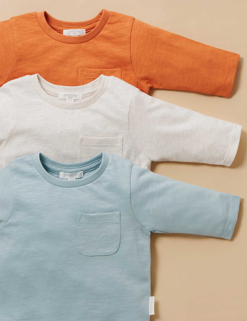 Basic L/slv Tee - Oat Melange