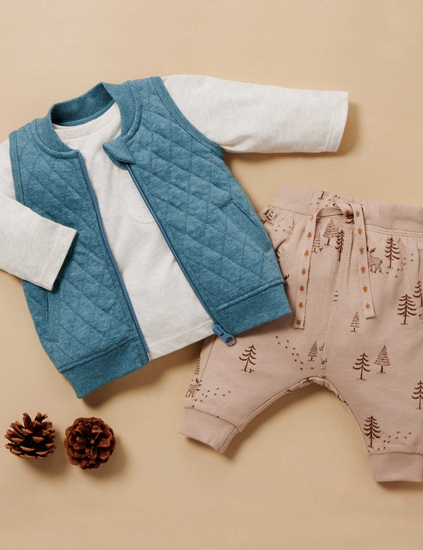 Light Slouchy Pants - Wandering Moose Print
