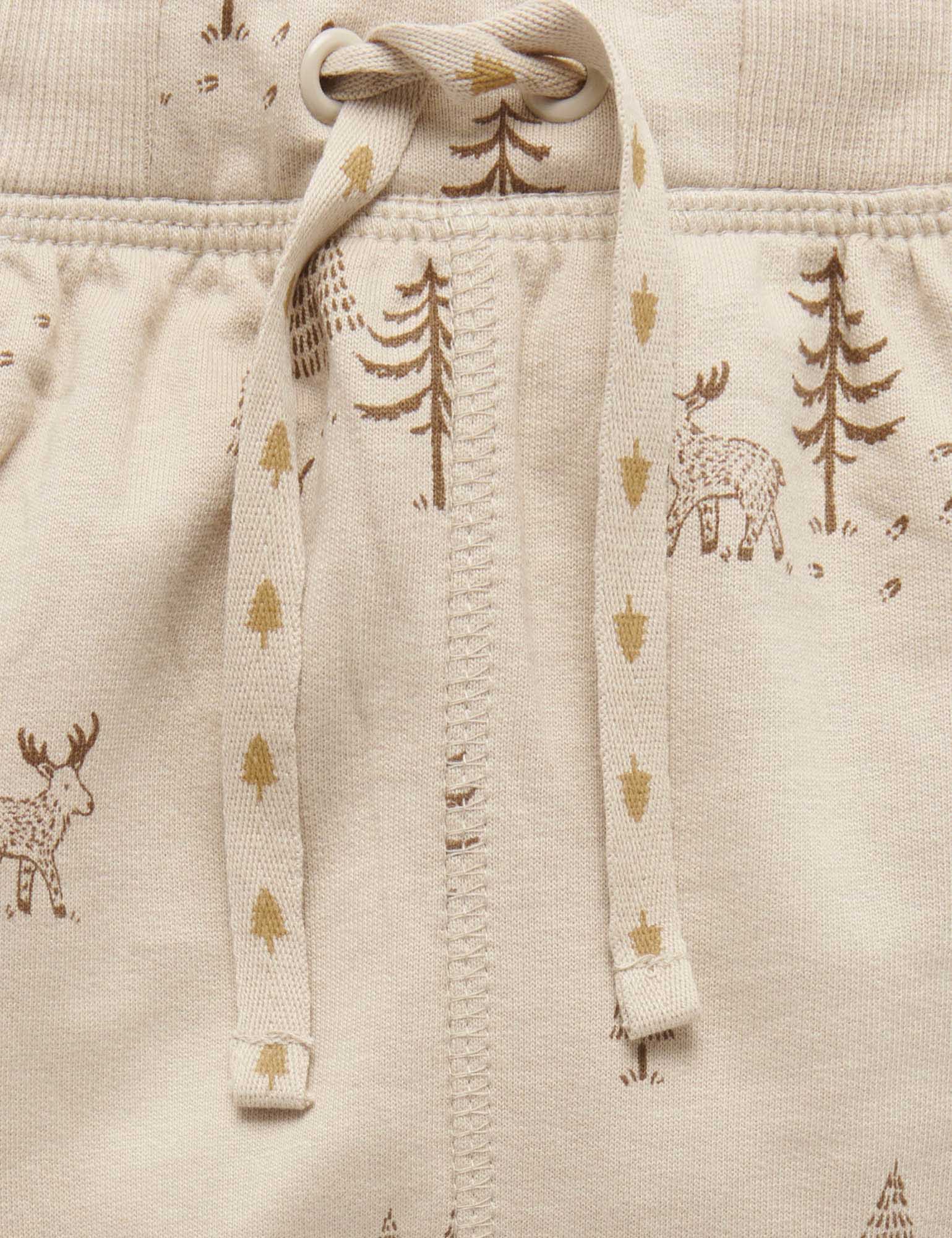 Light Slouchy Pants - Wandering Moose Print