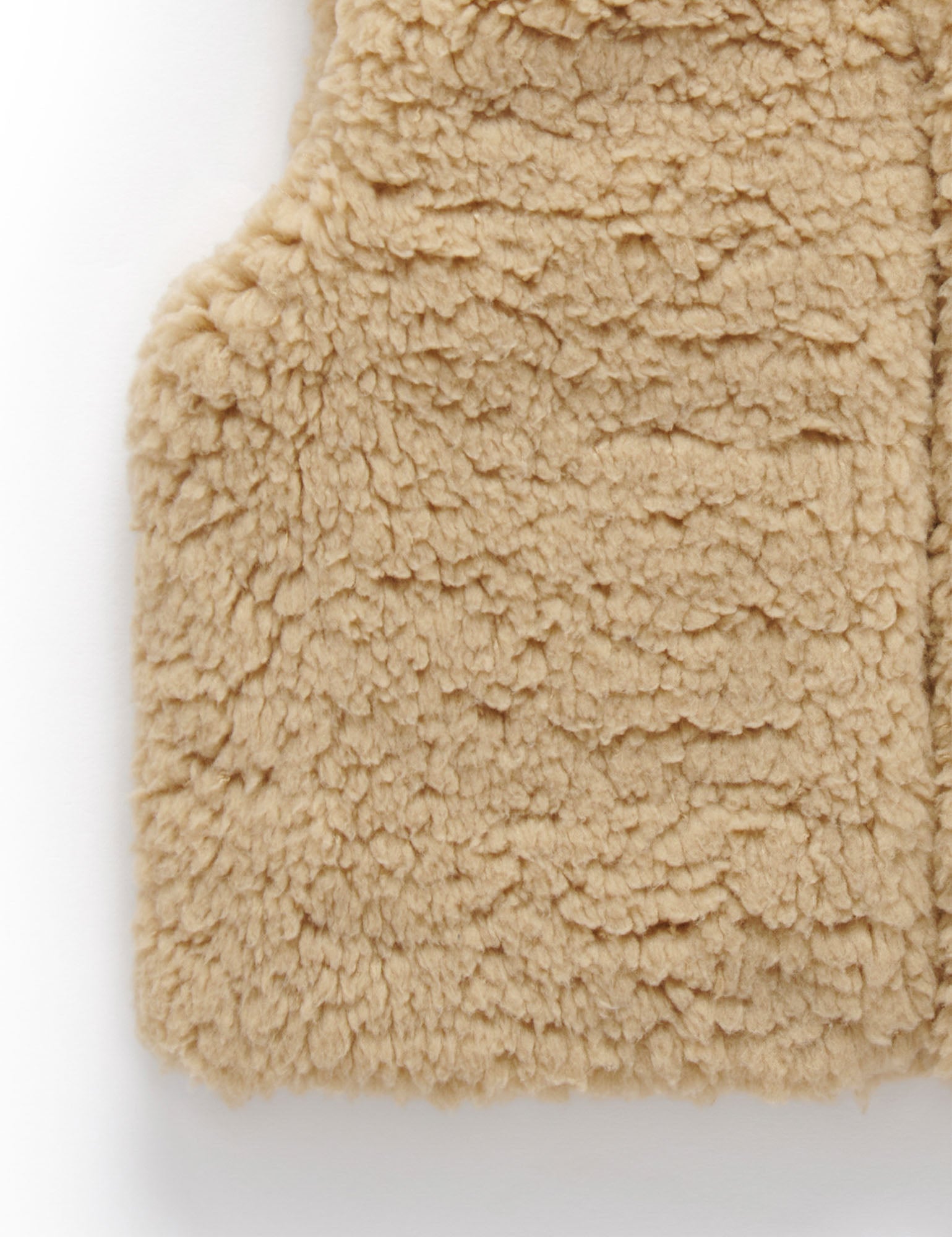 Shearling Reversible Vest - Toffee