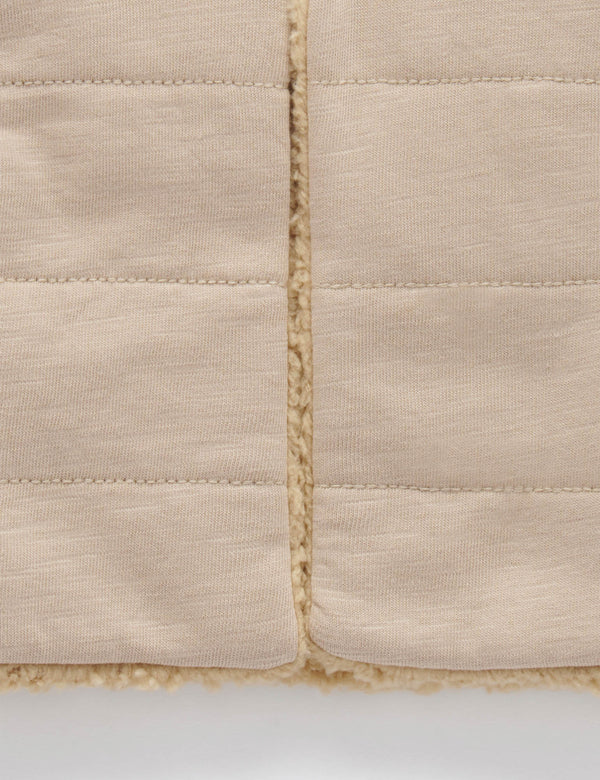 Shearling Reversible Vest - Toffee