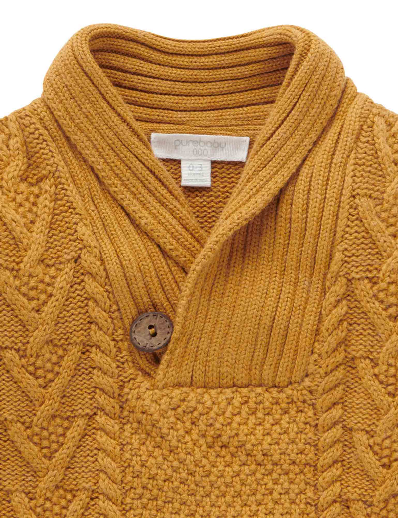 Cable Jumper - Golden Melange