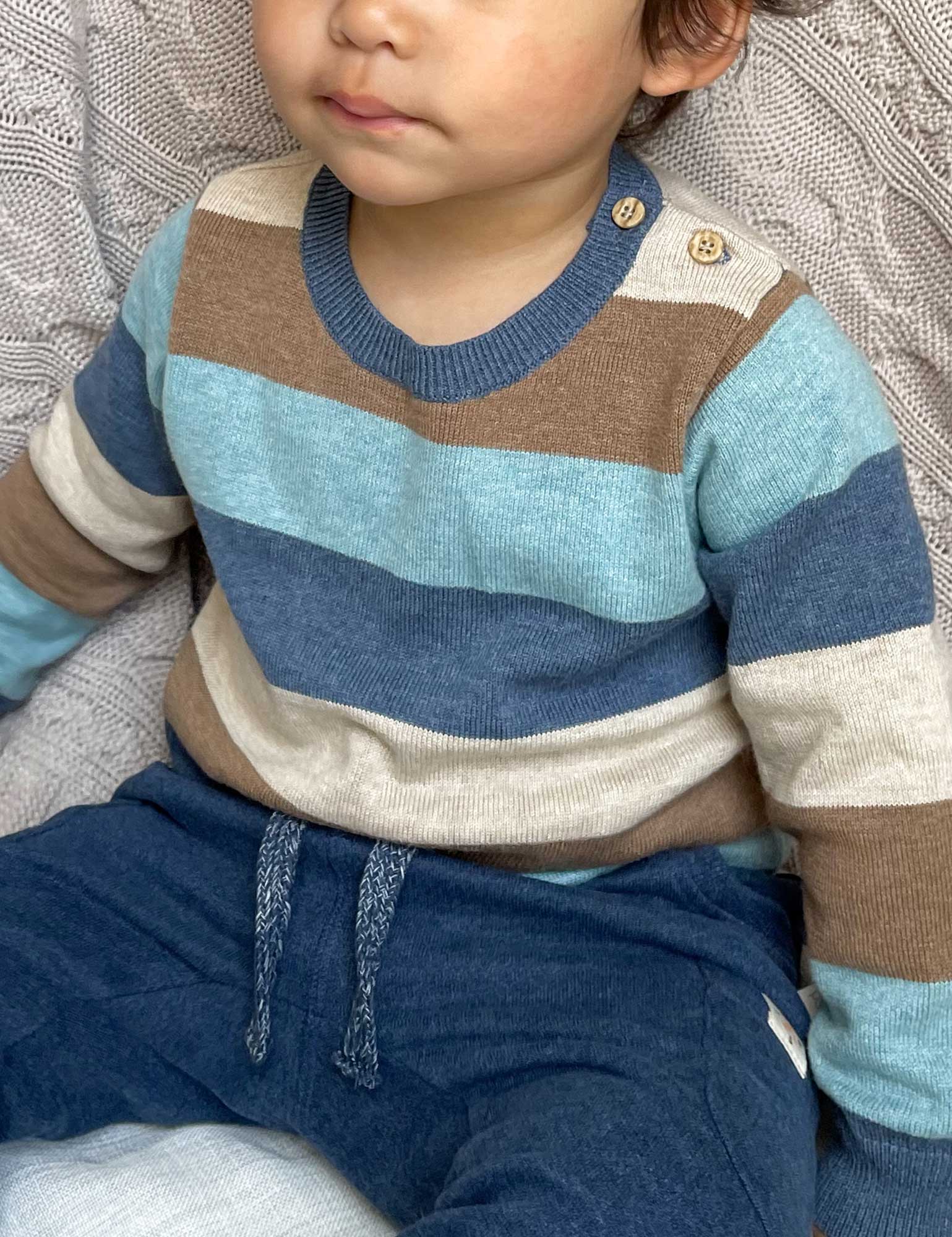Forest Striped Jumper - Rustic Stripe