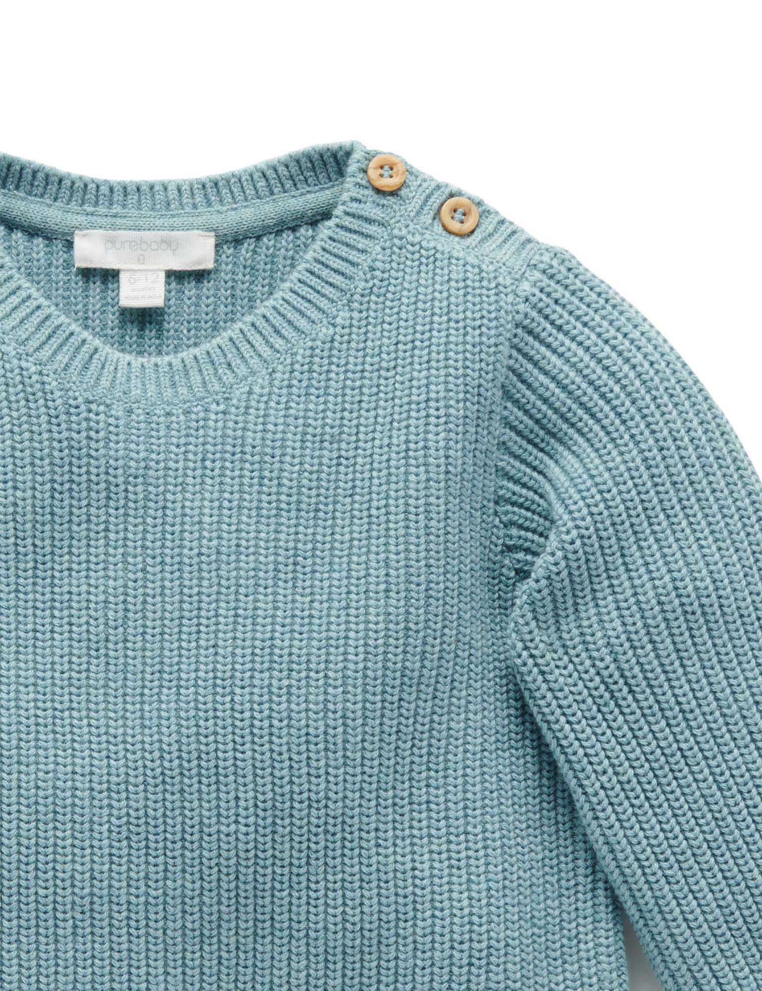 Classic Rib Jumper - Moss Melange