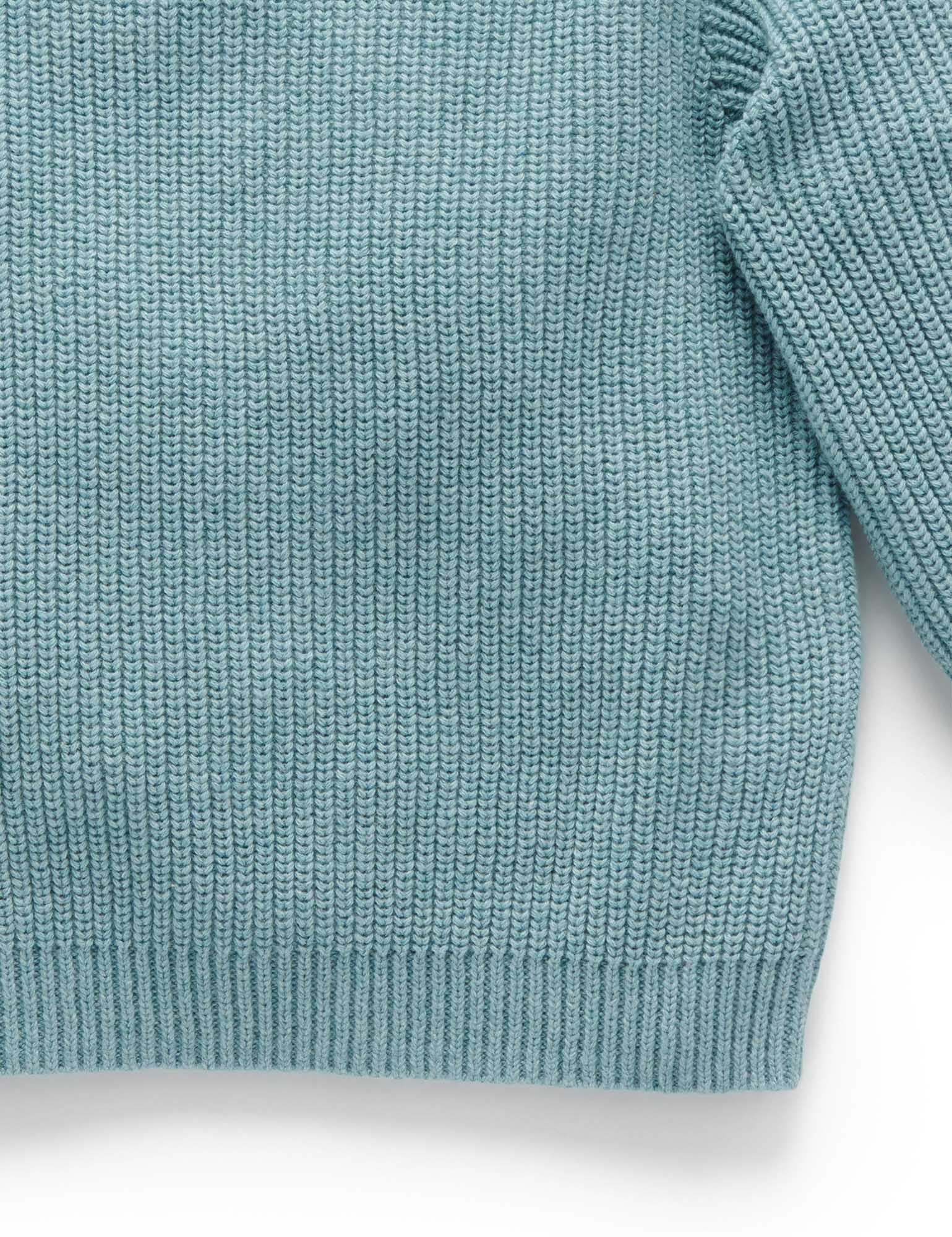Classic Rib Jumper - Moss Melange