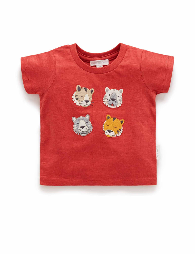 Tigers tee - Classic  fit - Vintage Red