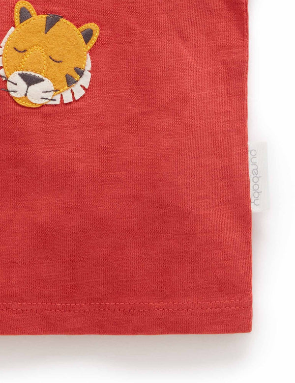Tigers tee - Classic  fit - Vintage Red