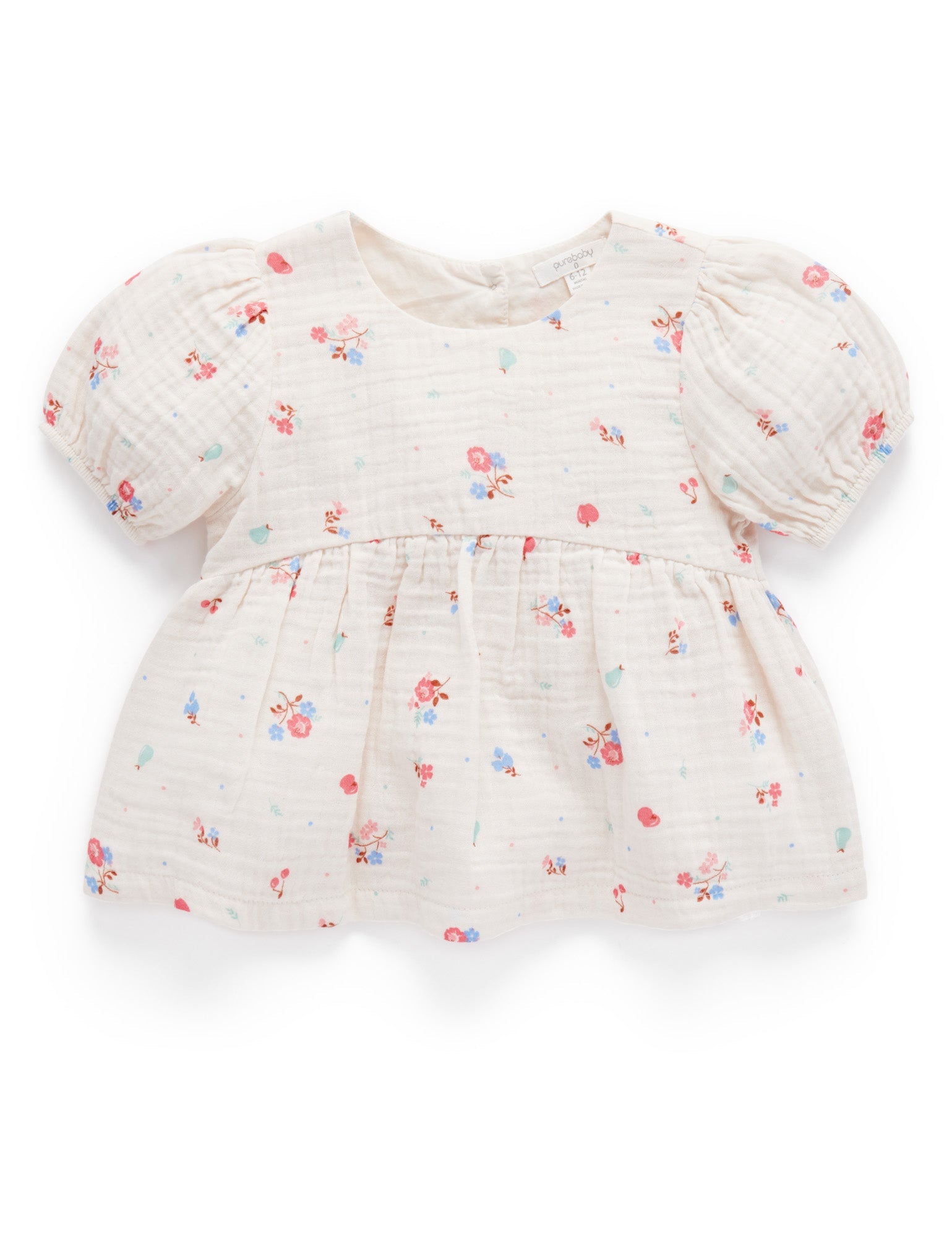 Garden Party Top - Fruits & Flowers Print