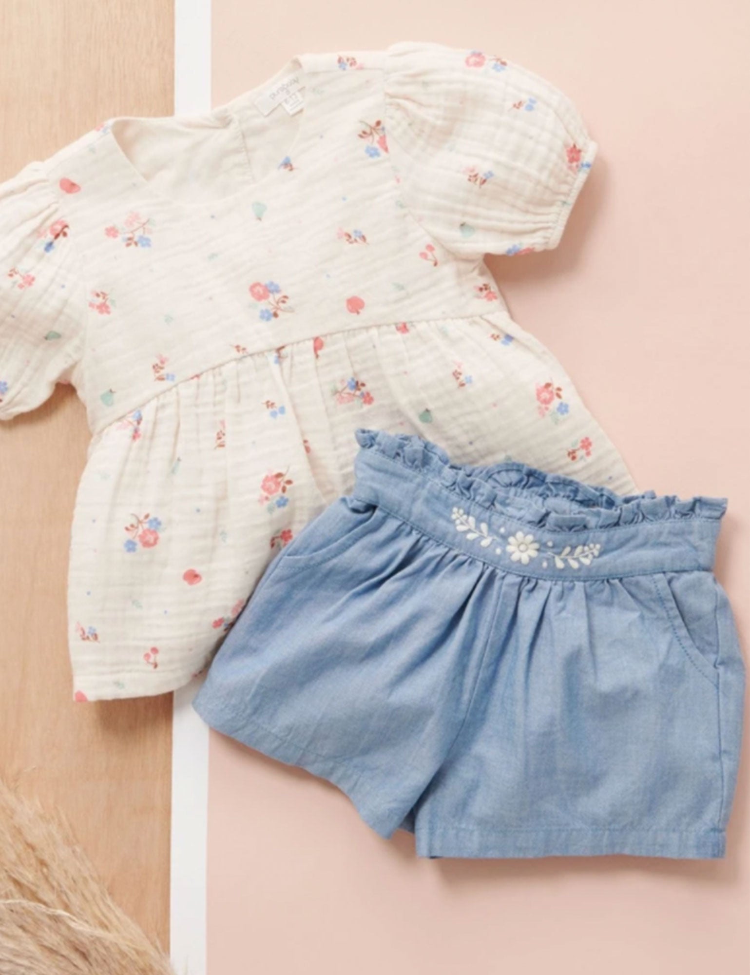 Garden Party Top - Fruits & Flowers Print