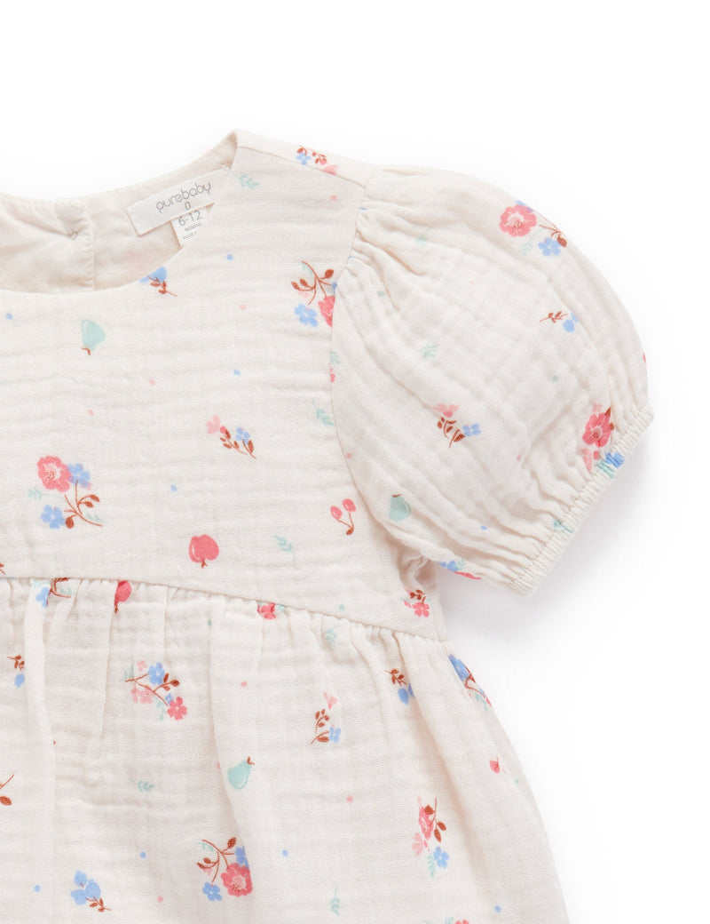 Garden Party Top - Fruits & Flowers Print