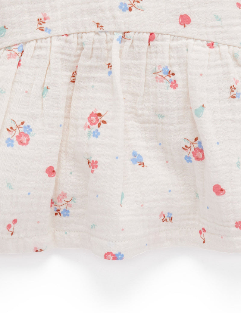 Garden Party Top - Fruits & Flowers Print