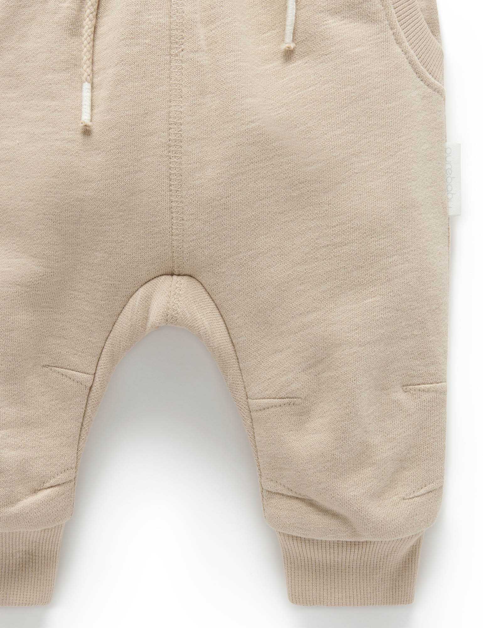 Slouchy  Track Pant - Biscuit