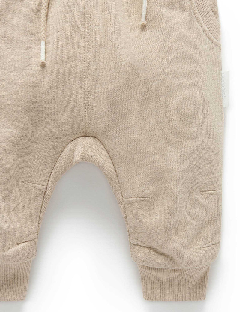 Slouchy  Track Pant - Biscuit