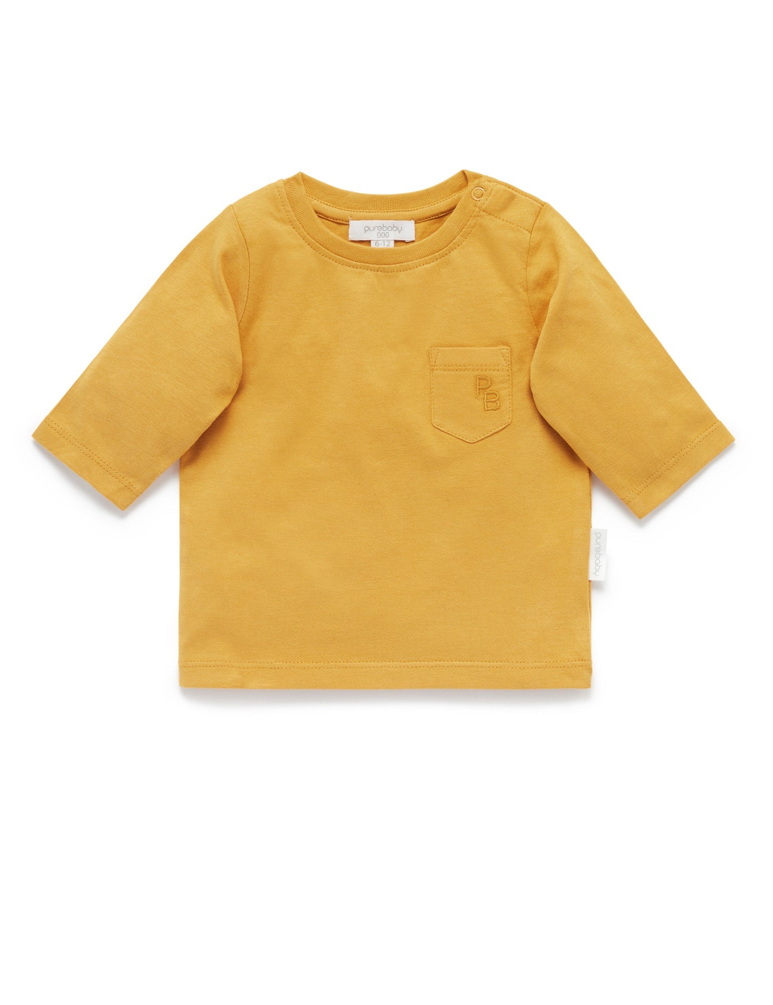 Basic L/slv Tee - Honey